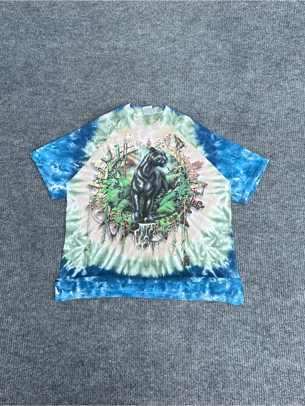 Y2K Liquid Blue Panther Tee